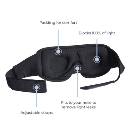 AeroEaze™ 3D Memory Foam Sleep Eye Mask